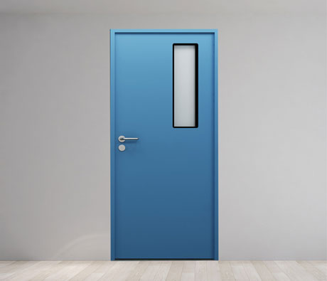 clean room powder coated steel door supplier