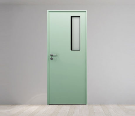 clean room powder coated steel door